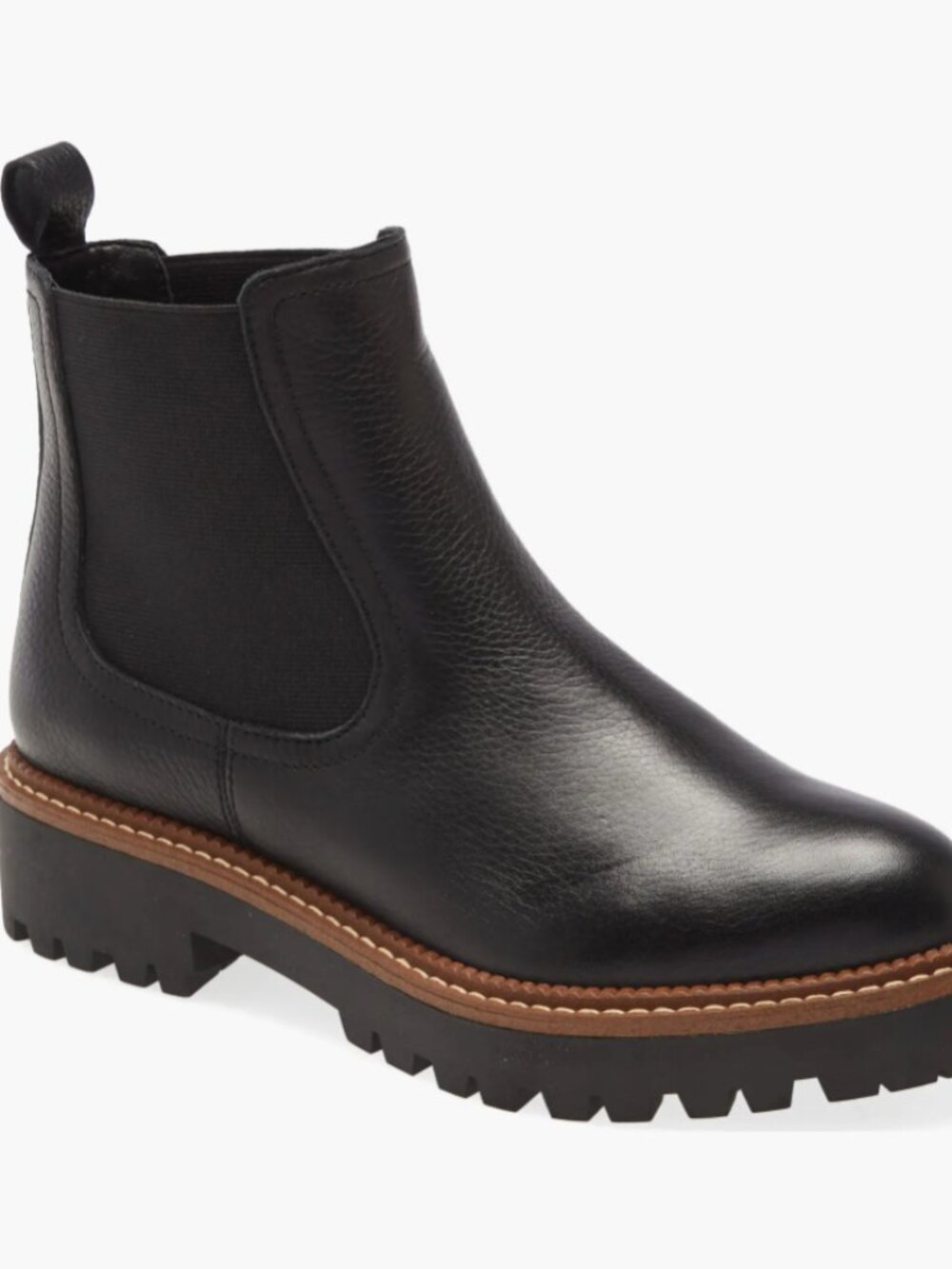 Caslon Miller Water Resistant Lug Chelsea Boot size 11 black new without tags